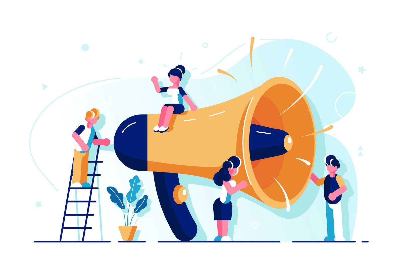 Advertising loudspeaker