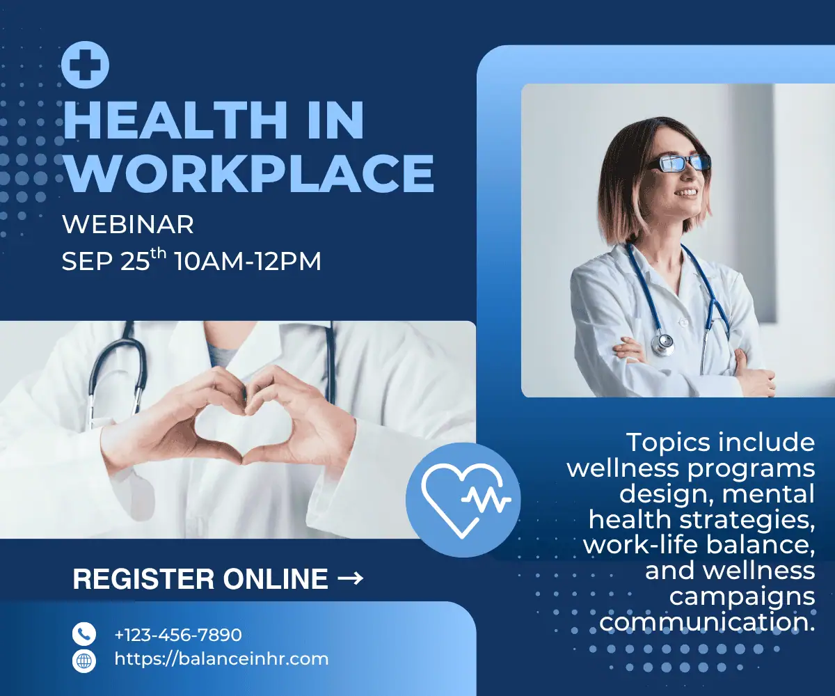 Health webinar blue